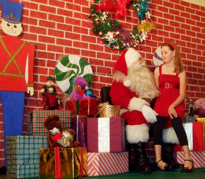 photo of kids with Santa